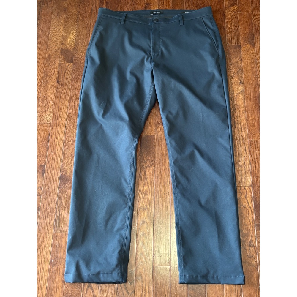 Proof Mens 38x31 Navy Blue Straight Fit Performance Travel Chino Pants Huckberry
